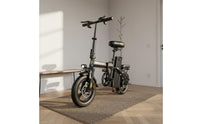 High-Speed Brushless Engine Folding Electric Bike Shock Absorption System Lightweight Portable Electric Bicycle Disc Brakes Personal Transport Aviation-Grade Aluminum Frame for Designated Drivers, Commuters, Students, Last Mile Commuting, University