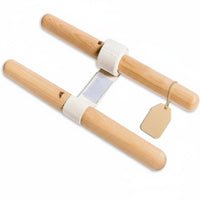 Portable Resistance Stretch Bar Wooden Handle Stretch Band Stick Flexibility Training Rehab Stretching Bar Rehabilitation for Beginners, Physical Therapy