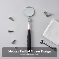 Telescopic Inspection Mirror Carbon Steel Automotive Inspection Mirror Portable for Mechanics, Auto Repair Professionals, Machine Maintenance