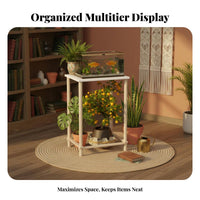 Multi-Tier aquatic aquarium Rack sturdyDuty aquatic habitat Stand Easy Assembly for Homeowners