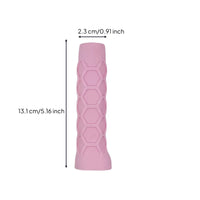 Racket Handle Sleeve with Hexagonal Texture Non-Slip Racket Grip Sleeve Handle Cover Cushioned Grip Wrap Silicone