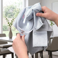 Super-Fine Microfibre Cloth and 40x40 cm Cleaning Cloths, Textured Glass Towel for Mirrors, Reusable Grease Removal Tool