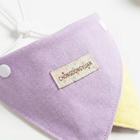 Dog & Cat Bandana, Birthday, Size S, Lilac, Canvas Fabric, Pet Accessory, Fits Neck Up to 30cm