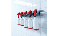 Wall Mount Spray Bottle Rack Sturdy-Duty Spray Bottle Holder Car Detailing Storage Rack Includes Mounting Hardware