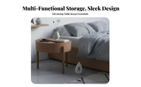 Nordic Aesthetic Round Rotating Storage Unit 360-Degree Swivel Living Room Centerpiece Multi-Functional Side Stand Space-Saving for Apartment Dwellers, Homeowners, Seniors, Small Areas, Bedroom