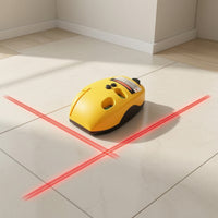 Compact Square Laser with Bubble Vials Portable 90-Degree Laser Level Accurate Tool for Tilers, DIYers, Woodworkers, Tile Installation, Squaring, Woodworking