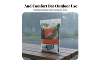 Compact Thermal Survival Tent Easy Setup Thermal Emergency Tent Windproof for Campers, Outdoor Enthusiasts Relief, Camping, Hiking