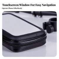 Handlebar Bag with Phone Window Waterproof Bike Phone Mount Bag Hard case for Cyclists, Commuters, Bicycling, Commuting