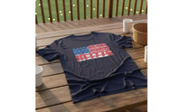 July 4th 1776 Shirt Material Independence Day T-Shirt Machine Washable Independence Day Tee