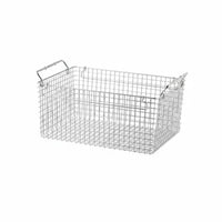 Stackable Wire Basket Set Mesh Bottom Stackable Grid Container Rust-Resistant