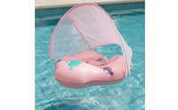 Thickened Material Baby Swim Buoy with Canopy Lightweight Inflatable Underarm Swimming Float Phthalate-Free Safe for Infants, Toddlers