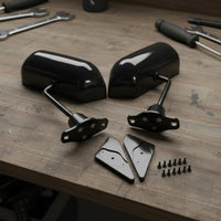 2 Pieces Aerodynamic Side Mirrors Universal Fit Retro Mirror Left and Right Pair Auto Part for Car Modifiers