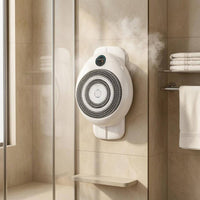 Height Adjustable Wall-Mounted Back Scrubber Charging Electric Body Washer LED Digital Display Automatic Shower Brush for Elderly, People with Limited Mobility