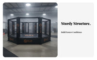 Competition Stage Heavy-Duty Steel Frame MMA Octagonal Cage Cage Dense Padding Fighting Arts Training Arena for Gym Owners, Competitions