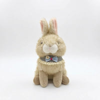 Bunny Doll with Collar Soft Stuffy Doll Stuffed Bunny Adorable Plushie Comfy for Children, Bedroom, Nursery