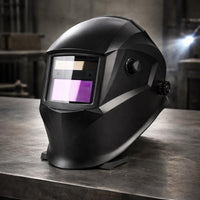 Sensitivity and Delay Settings Auto-Darkening Welding Helmet Rectangular Viewing Window Auto Darkening Welding Helmet Adjustment Dials Face Guard Hard Shell for Bright-Arc Welding Work