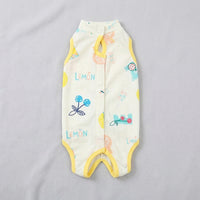Cat Recovery Suit with Zipper, High Neck Thin Cat Bodysuit in Polyester, Four-Leg Cat Suit for Post-Surgery Clothing and Anti Licking Care