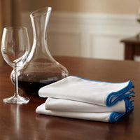 Fuzz Cloth and Glasses Cleaning Cloth, Large Microfibre Cloths for Wine Glass, 35cm x 50cm Glass Cloth with Overlock Border Binding