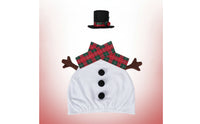 Porch Goose Outfit Winter-Themed Porch Goose Costume Plaid for Yard, Homeowners