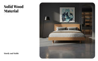 Illuminated Floating Bed Frame Nordic design Floating lighted Bed Frame No Box foundation Needed Bedroom Furniture for Homeowners, Guest Room, Apartment, Home