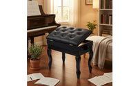 Paired Piano Bench Padded Adjustable Piano Bench Cushioned Seat for Music Studio