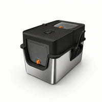 Enclosed Cat Waste Receptacle Extra-Large Cat Waste Receptacle High-Sided for Home, Apartments