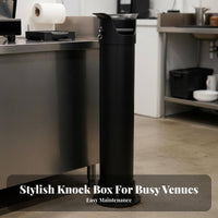 Large Capacity Floor Standing Knock Box Easy to Clean Commercial Coffee Grounds Bin Long-Lasting for Baristas, Restaurant Team, Cafes