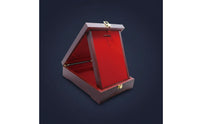 Easel Back Stand Wooden Medal Display Box Hidden Ribbon Storage Long-Distance Race Medal Holder Case Dustproof Presentation Container for Collectors, Athletes