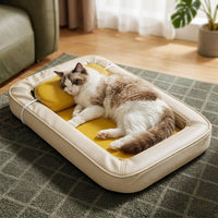 Dog Bed, Cooling, Pet Bed, 2-Layer Structure, Large Dog, Cat, Ice Silk, Washable, All Seasons Compatible