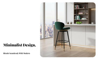 360-Degree rotate Adjustable Round Stool with Low support Modern Design Bar Chair paded Seat Seating Furniture Integrated Footrest for Homeowners, Adults, Reception Desk, Counter, Kitchen Island, Cafe