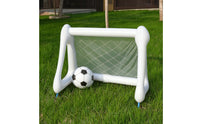 Inflatable Soccer Goal Inflatable Football Net Lightweight Soccer Goal with Ground Stakes for Kids
