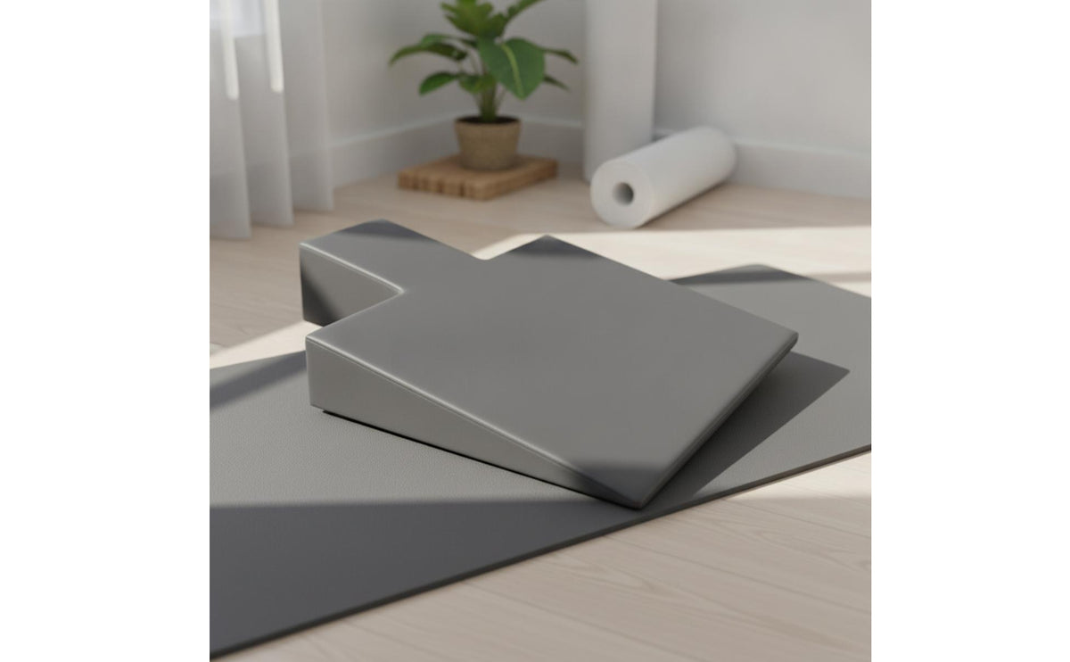 Firm Padded Support Mat Beveled Body Positioning Mat Low-Height Contoured Support Cushion for Pilates, Stretching