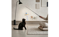 Feline Teaser Rod Telescopic Feline Teaser Rod with Teaser Retractable for Cats, Kittens