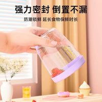 Ins Style Salad Cup with Fork, Double Layer Draining, for Fruits and Breakfast