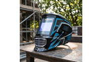 Auto-Darkening Metalworking Helmet /IR Protection Metalworking Helmet with Sensors Hands Complete-Coverage Guard for Welders