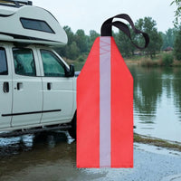 High-Visibility Kayak Safety Flag Lightweight Kayak Warning Flag with Loop Sturdy Easy to Install for Roof Rack Hauling