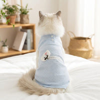 Cat Post Surgery Suit, Thin Cat Body Suit After Surgery with Fasteners, Anti-Licking Cat Spay Recovery Suit Female, Unisex Cat Recovery Suit Female