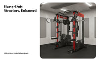 Multi-Functional Guide Machine Heavy-Duty Construction Guide Machine Exercise Rack Combo High Load Capacity Multi-Functional Squat Rack