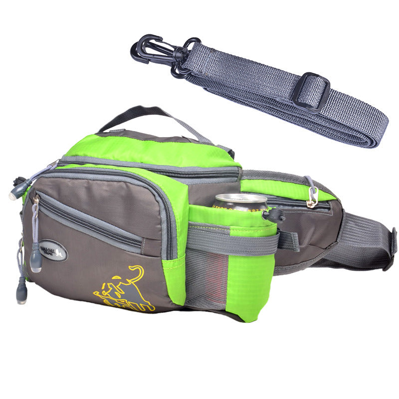 Large Capacity Outdoor Waist Pack for Hiking, Fishing, Cycling with Water Bottle Holder