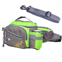 Large Capacity Outdoor Waist Pack for Hiking, Fishing, Cycling with Water Bottle Holder