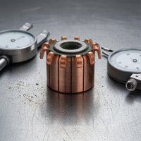 Model CHY-1518-12 Copper Rotary Commutator Hooked Tabs Segmented Commutator Wear-Resistant Mechanical Component Easy to Install