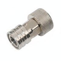 3/4 Inch to 1/4 Inch Hose Converter Stainless Metal Garden Hose Quick Connect Adapter Watertight Pressure Washer Accessory for Car Washing