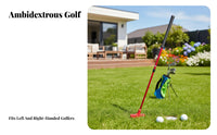 Telescopic Sport Putting Club Double-Sided Head Adjustable Length Putting Club Retractable Practice Club Portable Foldable Sport