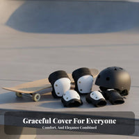 Guarding Gear Set Versatile-Sport Use Skateboard Pads Set High Impact Protection Skateboard Pads for Kids, Adults, Skateboarding
