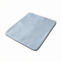 Breathable Cooling Sleeping Pad Ice-Silk Style Cooling Pet Mat Textured Low-Rise for Dogs, Cats, Resting