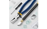 Carbide Cutting Head Glass Cutter and Pliers Set Flexible-Loaded Loaded Handles Glass Cutter and Plier Set High Carbon Steel Crafting Supplies Multi-Purpose for Crafters, Beginners