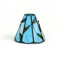 Handmade Tiffany Style Lampshade Scalloped Tiffany Lampshade Pastoral Table Lamp Shade Floral for Pendant Lights