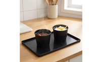 Fitted Lid 160 Ml Soup Cup Black Lidded Soup Cup Cylindrical