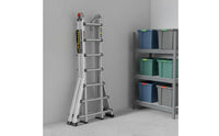 Versatile Aluminum Ladder Foldable Telescopic Double-Sided Ladder Heavy Duty for Construction Site