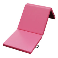 Waterproof Tri-Fold Gym Mat Foldable Folding Exercise Mat with Handle Compact Long-Lasting for Gymnasts, Home Workouts, Gymnastics